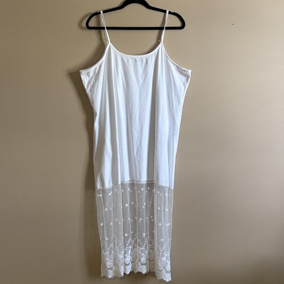 Collections Etc Lace Slip Dress Womens 2XL Dress Extender Layered - Picture 1 of 7